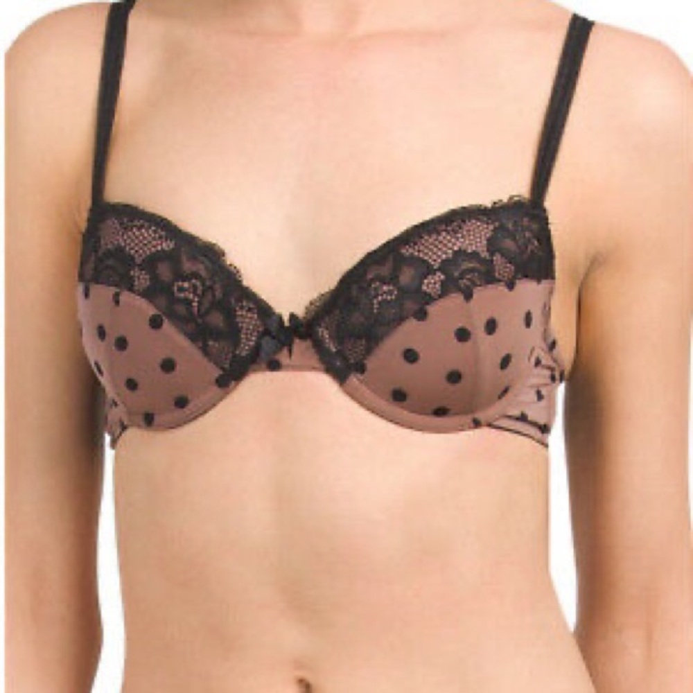 BLUSH LINGERIE Polkadot Bra, 32C, NWT